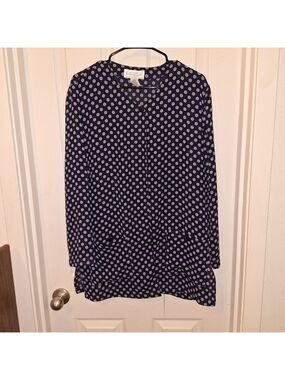 Sheer Blue Polka Dot Jacket Woman's Size 10